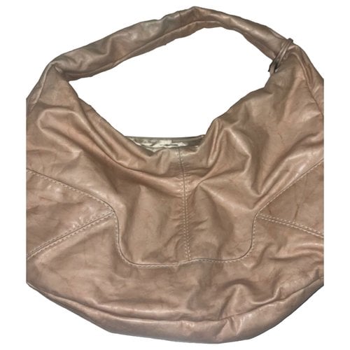 Pre-owned Fay Leather Handbag In Beige