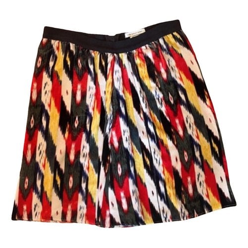 Pre-owned Isabel Marant Étoile Velvet Mini Skirt In Multicolour