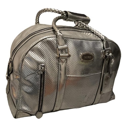 Pre-owned Samsonite Leather 24h Bag In Silver