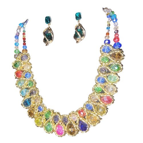 Pre-owned Swarovski Crystal Jewellery Set In Multicolour