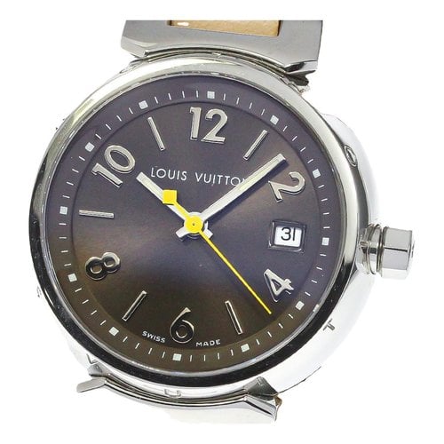 Pre-owned Louis Vuitton Tambour Watch In Brown