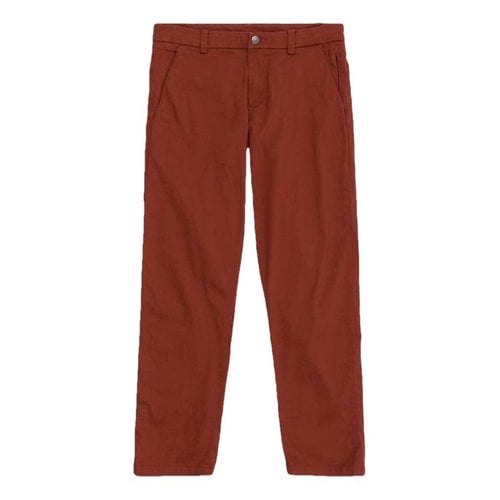 Pre-owned Lululemon Linen Trousers In Brown
