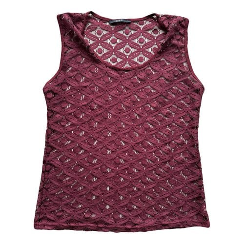 Pre-owned Gucci Vest In Burgundy