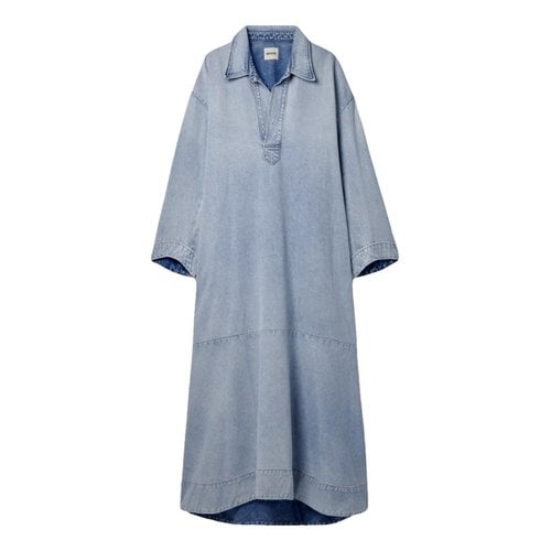 Pre-owned Khaite Mid-length Dress In Blue