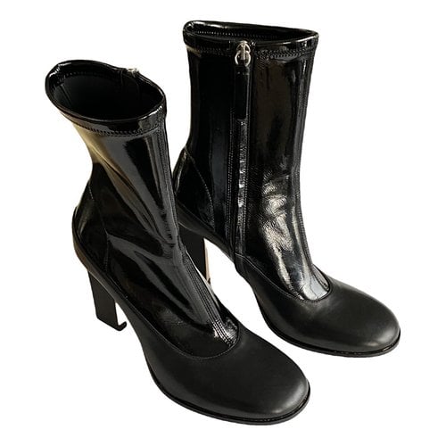 Pre-owned Wandler Leather Boots In Black