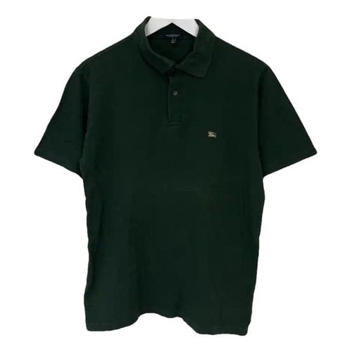 Pre-owned Burberry Polo Shirt In Green
