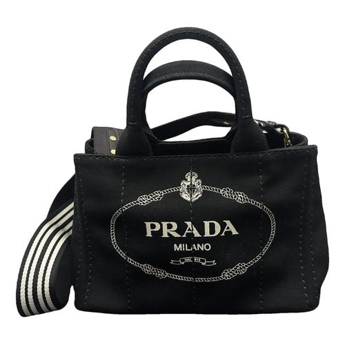 Pre-owned Prada Cloth Bag In Black