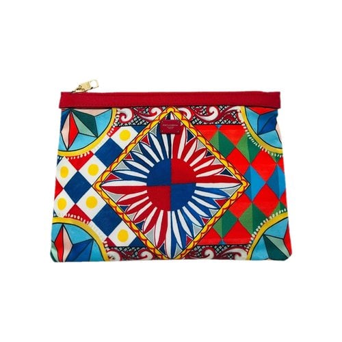 Pre-owned Dolce & Gabbana Cloth Clutch Bag In Multicolour