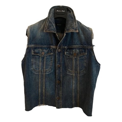 Pre-owned Gucci Vest In Blue