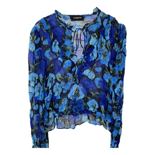 Pre-owned The Kooples Silk Blouse In Blue