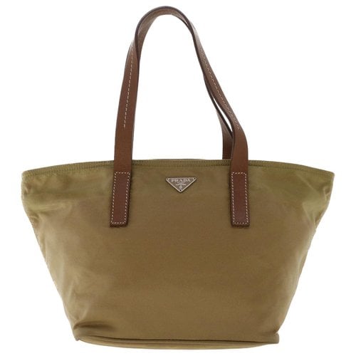 Pre-owned Prada Tessuto Handbag In Brown