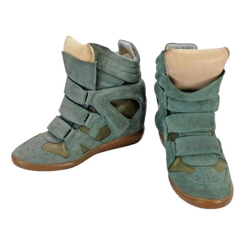Pre-owned Isabel Marant Beckett Trainers In Green