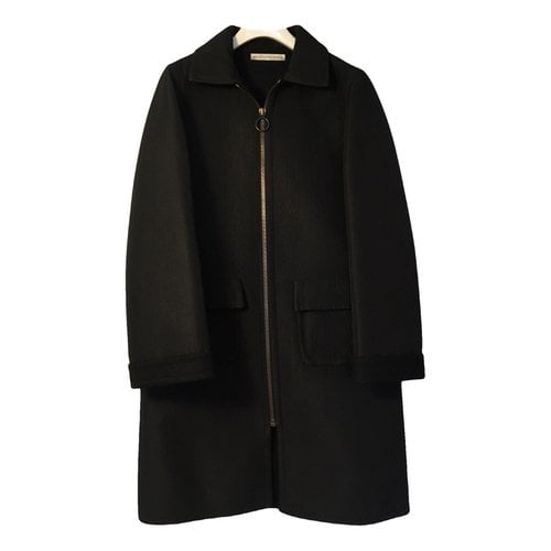 Pre-owned Balenciaga Wool Coat In Black