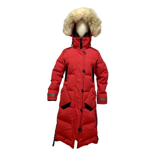 Pre-owned Canada Goose Parka In Red