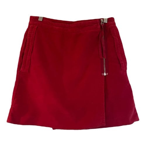 Pre-owned Maison Margiela Mini Skirt In Red
