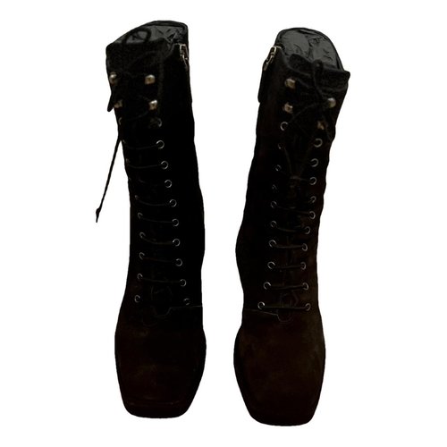 Pre-owned Nodaleto Boots In Black