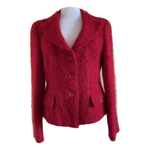 Pre-owned Armani Collezioni Wool Blazer In Red