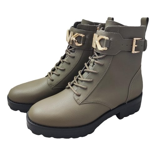 Pre-owned Michael Kors Boots In Green