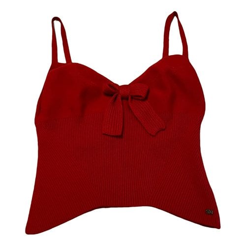 Pre-owned Sonia Rykiel Wool Camisole In Red
