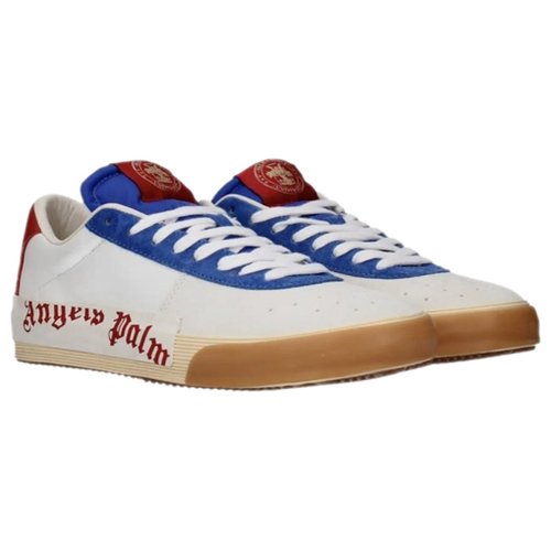 Pre-owned Palm Angels Low Trainers In Blue