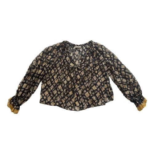 Pre-owned Ulla Johnson Silk Blouse In Gold
