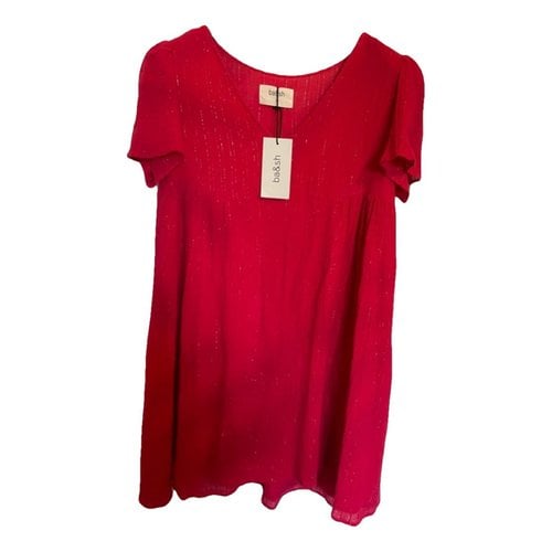 Pre-owned Ba&sh Spring Summer 2020 Mini Dress In Red