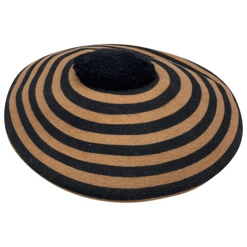 Pre-owned Maison Michel Wool Beret In Camel