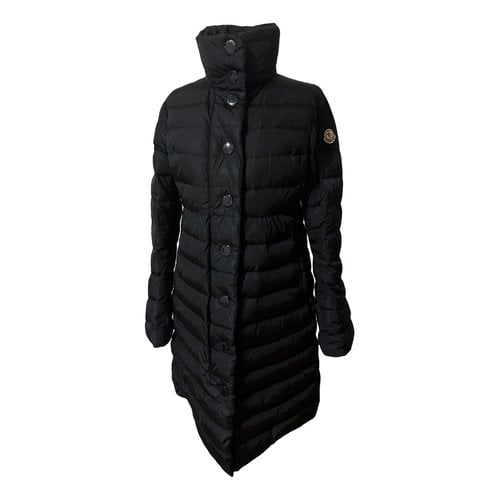 Pre-owned Moncler Long Puffer In Navy