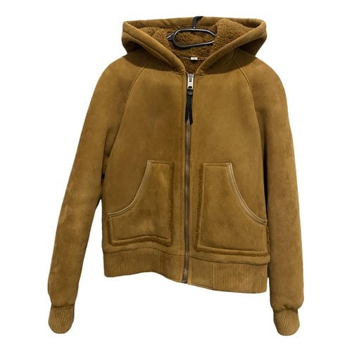 Pre-owned Coach Jacket In Camel