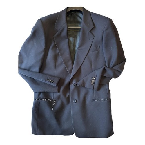 Pre-owned Giorgio Armani Wool Vest In Anthracite