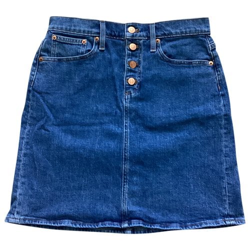 Pre-owned Jcrew Mini Skirt In Blue