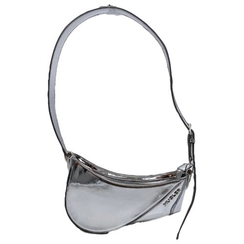 Pre-owned Mugler Handbag In Silver
