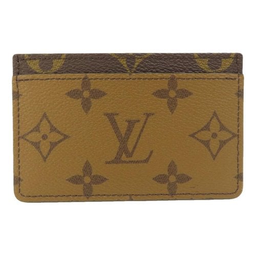Pre-owned Louis Vuitton Card Wallet In Brown