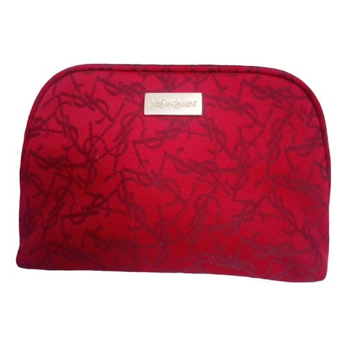 Pre-owned Saint Laurent Cloth Purse In Red