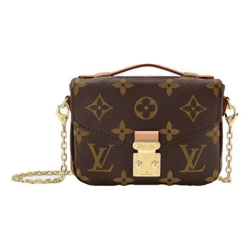 Pre-owned Louis Vuitton Metis Leather Crossbody Bag In Brown