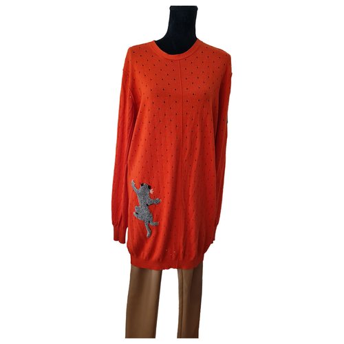 Pre-owned Sonia Rykiel Wool Dress In Orange