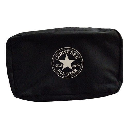Pre-owned Converse Cloth Clutch Bag In Black