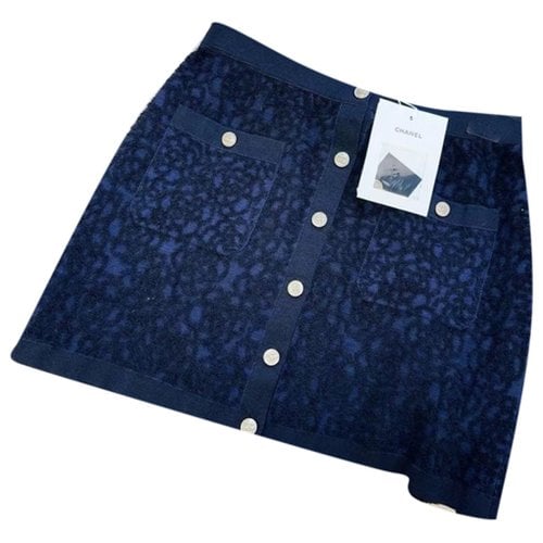 Pre-owned Chanel Skirt In Blue