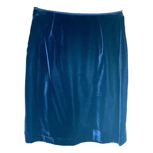 Pre-owned La Perla Velvet Skirt Suit In Blue