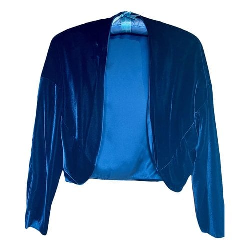 Pre-owned La Perla Velvet Suit Jacket In Blue