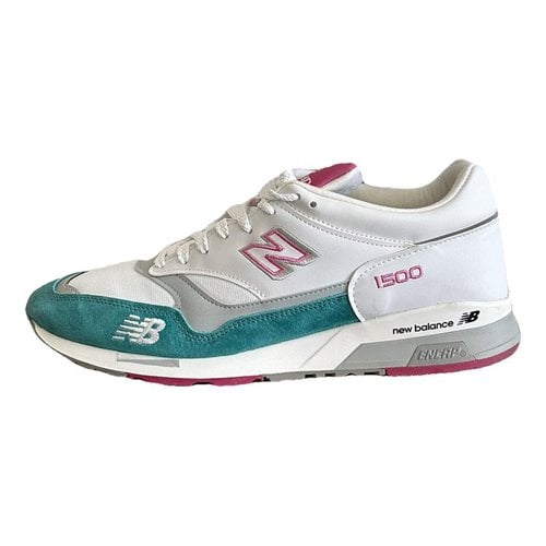 Pre-owned New Balance Leather Low Trainers In Multicolour