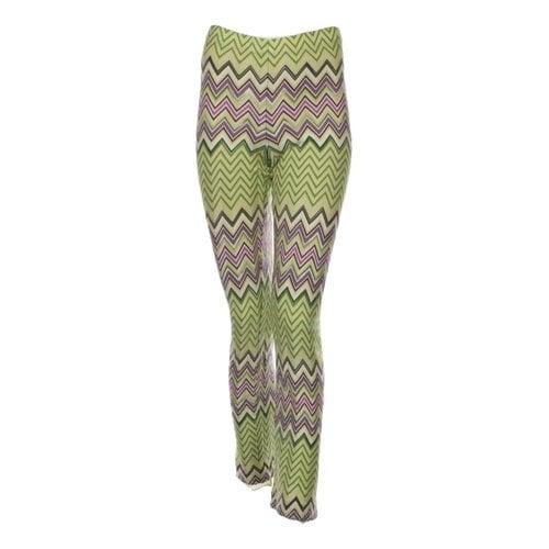 Pre-owned Missoni Wool Trousers In Multicolour