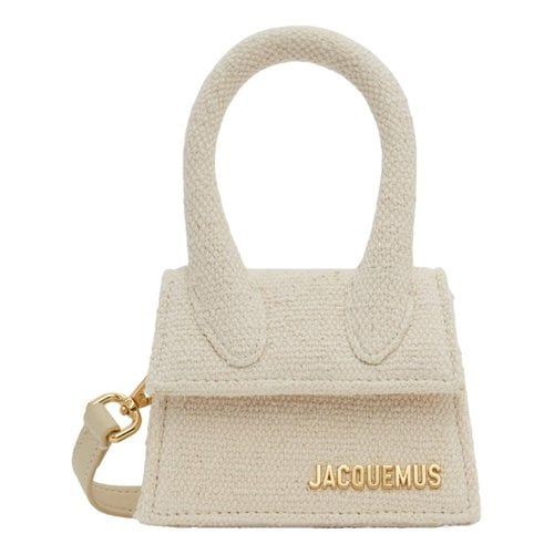 Pre-owned Jacquemus Chiquito Leather Crossbody Bag In White