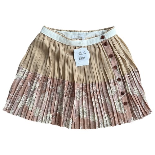 Pre-owned Chloé Silk Mini Skirt In Pink
