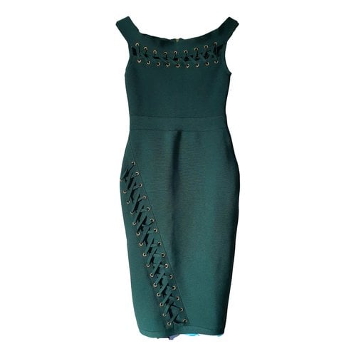 Pre-owned Lipsy Mid-length Dress In Green