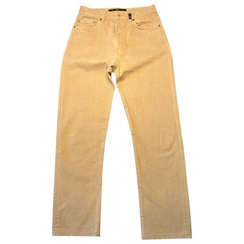 Pre-owned Stone Island Straight Jeans In Beige