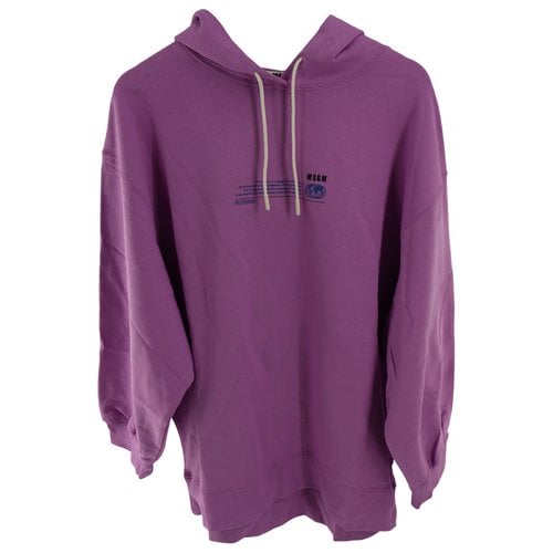 Pre-owned Msgm Sweatshirt In Purple