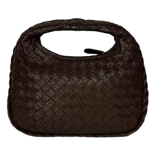 Pre-owned Bottega Veneta Veneta Leather Handbag In Brown
