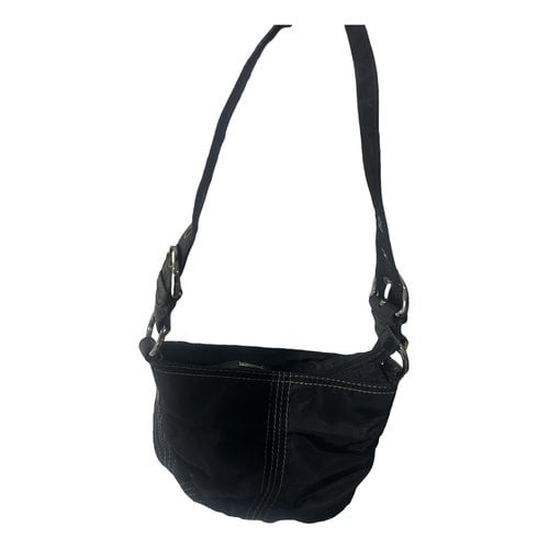 Pre-owned M Missoni Cloth Crossbody Bag In Black