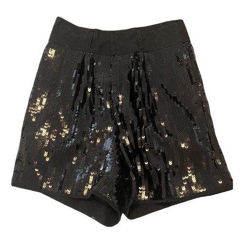 Pre-owned See By Chloé Glitter Mini Skirt In Black